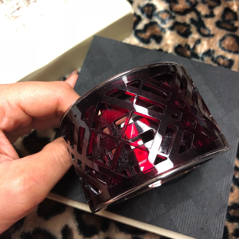 Trendy red BURBERRY bangle. AUTHENTIC
